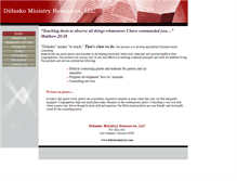 Tablet Screenshot of didaskoministry.com